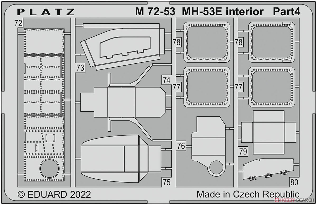 Photo-Etched Parts for MH-53E Sea Dragon Cockpit (for Platz/Italeri) (Plastic model) Other picture4