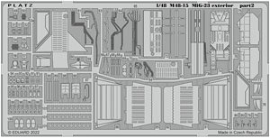 Photo-Etched Parts for MiG-23 Flogger Exterior (for Platz/Italeri) (Plastic model)