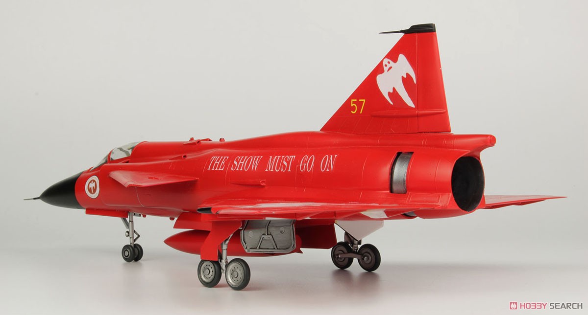 Flygvapnet AJS37 Viggen `Red Viggen` The Show Must Go On (Plastic model) Item picture2