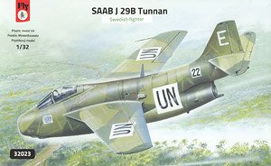 SAAB J-29B Tunnan [UN Army & Sweden] (Plastic model)