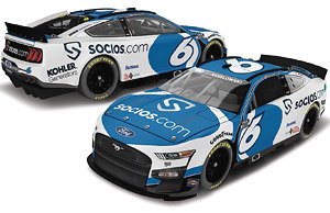 `ブラッド・ケセロウスキー` #6 SOCIOS スローバック フォード マスタング NASCAR 2022 (ミニカー)
