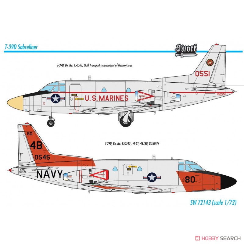 T-39D Sabreliner (Plastic model) Color1