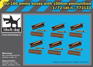 SU-100 Ammo Boxes with 100mm Ammunition (Plastic model)