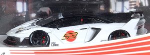 LB-SILHOUETTE WORKS LBWK 700 GT EVO Pearl White / Red (Diecast Car)