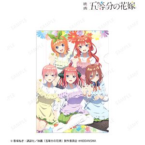 映画『五等分の花嫁』 描き下ろしイラスト 集合 制服エプロンver. クリアファイル (キャラクターグッズ)