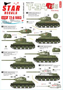 WWII ソ/露 ロシア赤軍T-34/85 1944年砲塔 1944～45 (プラモデル)