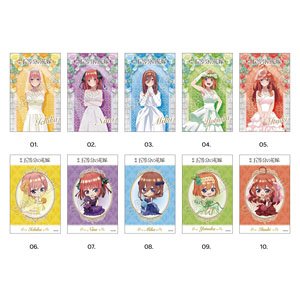 映画「五等分の花嫁」 サテン地ステッカー 第1弾 (10個セット) (キャラクターグッズ)