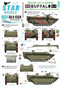 WWII 英 イギリス軍LVT-4バッファローMkIV アーンハイムと横断されたライン川とエルベ川 (デカール)