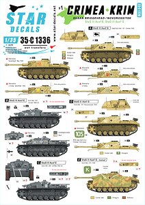 Crimea-Krim. Kuban Bridgehead and Novorossiysk. StuG III Ausf E and Ausf G from StuG-Abt. 191 / 197 / 249 / 279. (Decal)