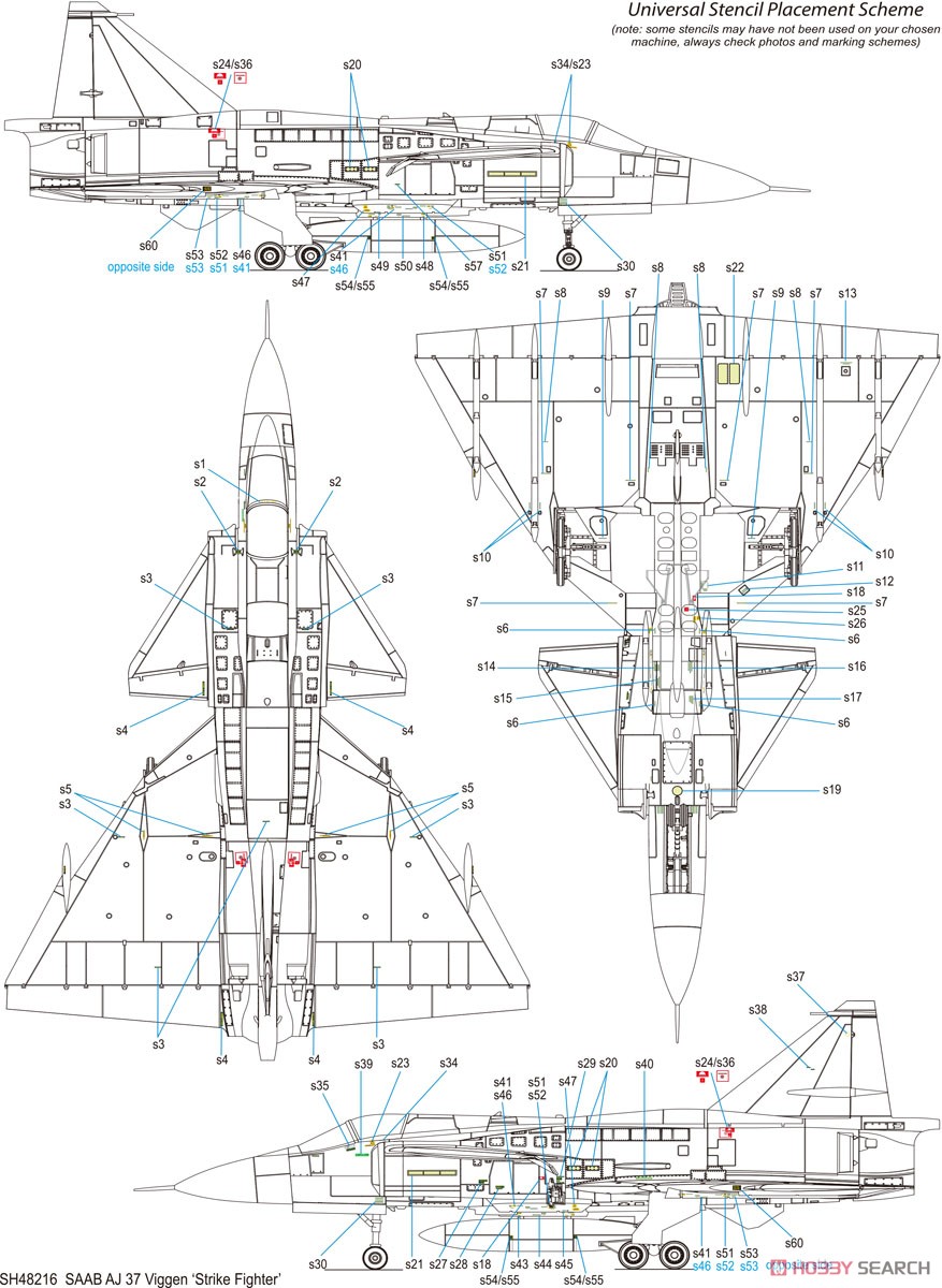 AJ-37 Viggen `Strike Fighter` (Plastic model) Color5