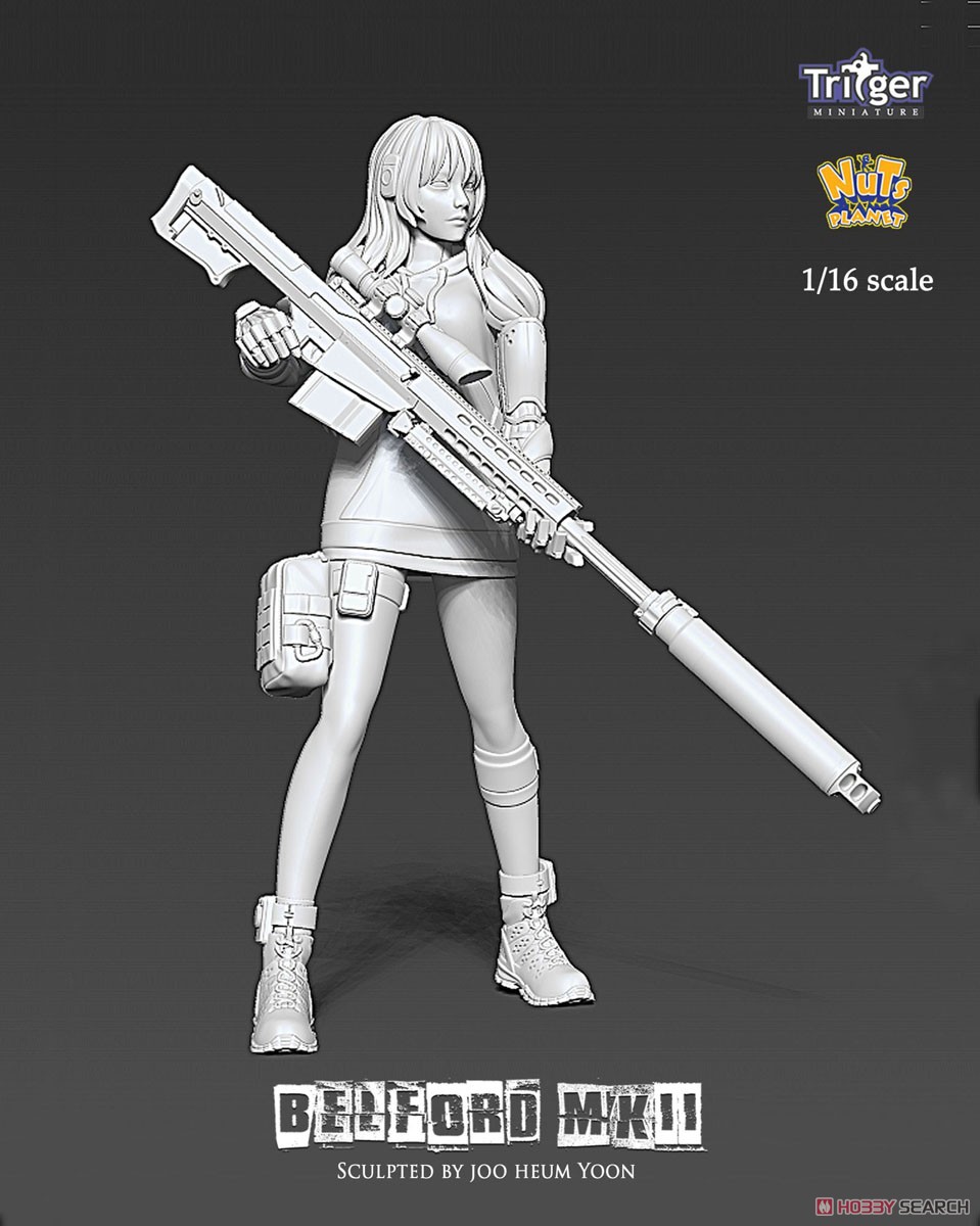 ベルフォードMk2 (120mm) 超遠距離狙撃を行うサイボーグ少女 (プラモデル) その他の画像1