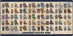 Monster Hunter Rise Gaming Mouse Pad Palamute & Palico (Anime Toy)