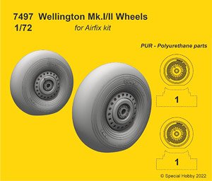 ビッカース ウェリントン Mk.I/II ホイール (エアフィックス用) (プラモデル)