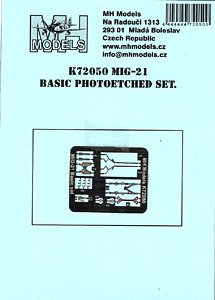 Mig-21 Basic Photoetched Set (Plastic model)