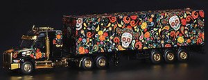 Western Star 49X w/40ft Container `Dias De Los Muertos` (LHD) USA Exclusive (Diecast Car)