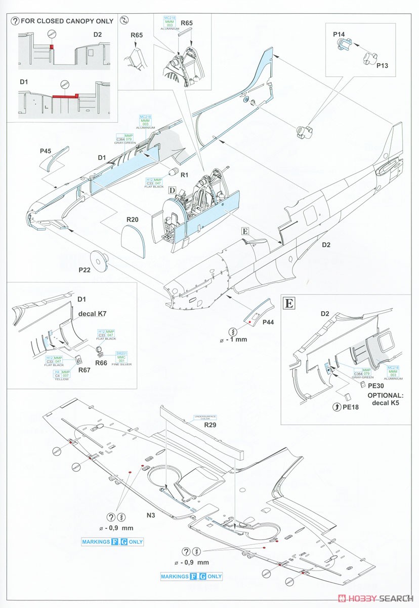 Spitfire Story: Per Aspera ad Astra Dual Combo Mk.Vc Dual Combo Limited Edition (Plastic model) Assembly guide3