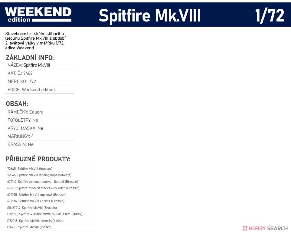 Spitfire Mk.VIII Weekend (Plastic model) Other picture1