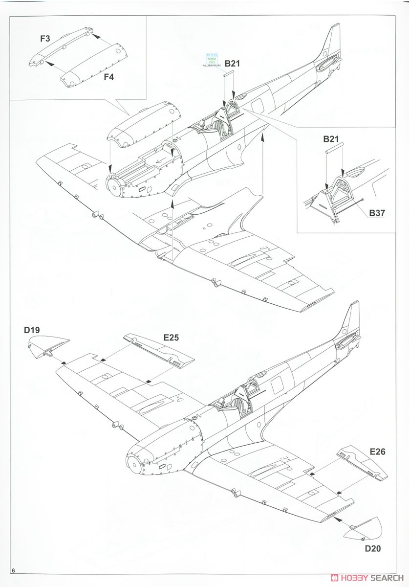 Spitfire Mk.VIII Weekend (Plastic model) Assembly guide4