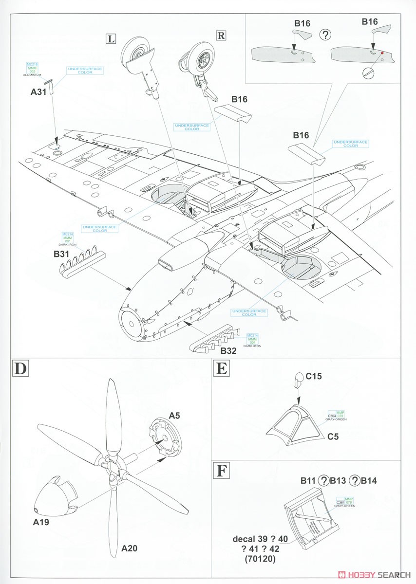 Spitfire Mk.VIII Weekend (Plastic model) Assembly guide7