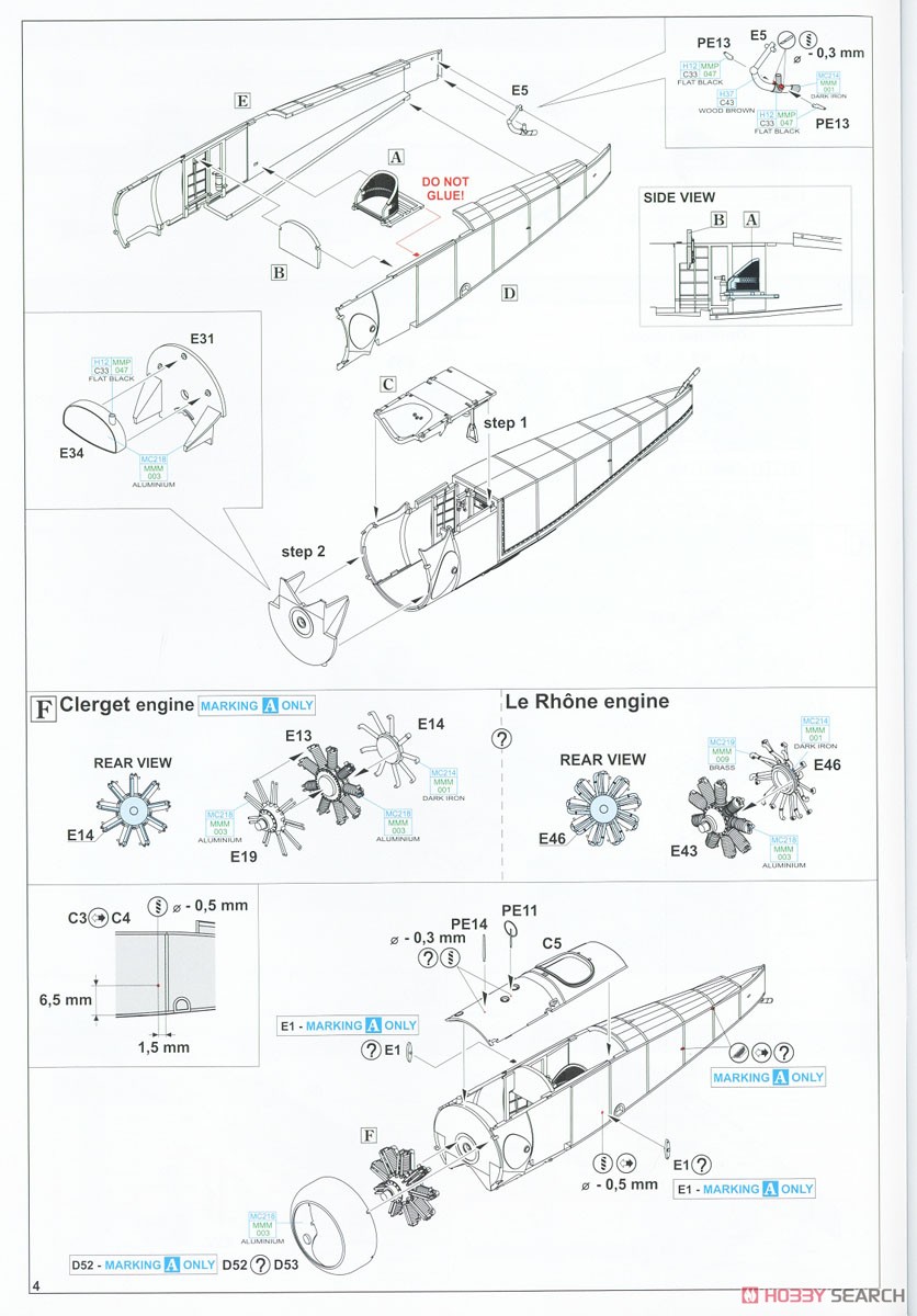 ソッピース キャメル `コミック` 夜間戦闘機 プロフィパック (プラモデル) 設計図2