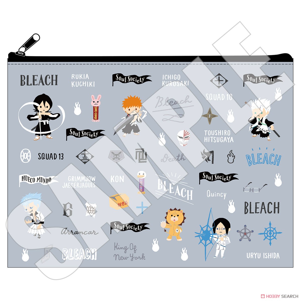 BLEACH フラットポーチ ゆるパレット (キャラクターグッズ) 商品画像1