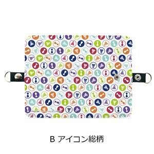 Ryman`s Club Bi-fold Card Case B Icon Repeating Pattern (Anime Toy)