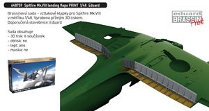 Spitfire Mk.VIII Landing Flaps (for Eduard) (Plastic model)