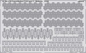 空母 CV-64 コンステレーション エッチング パート1：救命イカダ (トランぺッター用) (プラモデル)