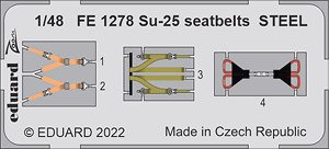 Su-25 Seatbelts Steel (for Zvezda) (Plastic model)