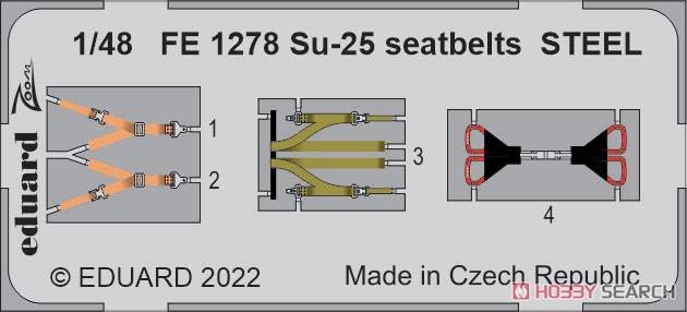Su-25 Seatbelts Steel (for Zvezda) (Plastic model) Other picture1