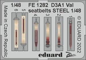 D3A1 Val Seatbelts Steel (for Hasegawa) (Plastic model)