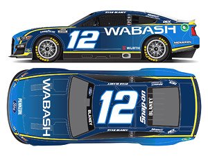 `ライアン・ブレイニー` #12 ワバシュ フォード マスタング NASCAR 2022 ネクストジェネレーション (ミニカー)