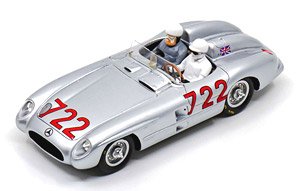 Mercedes-Benz 300 SLR No.722 Winner Mille Miglia 1955 S.Moss D.Jenkinson w/Figurine (ミニカー)