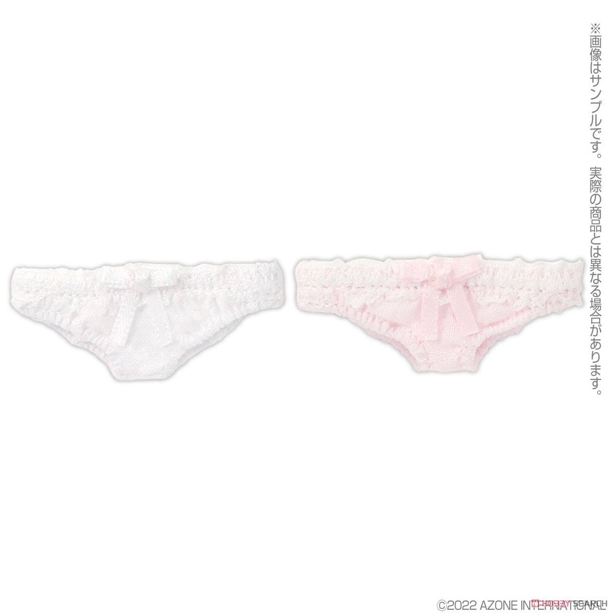 PNXS Ribbon Lace Shorts Set (White / Pink) (Fashion Doll) Item picture1