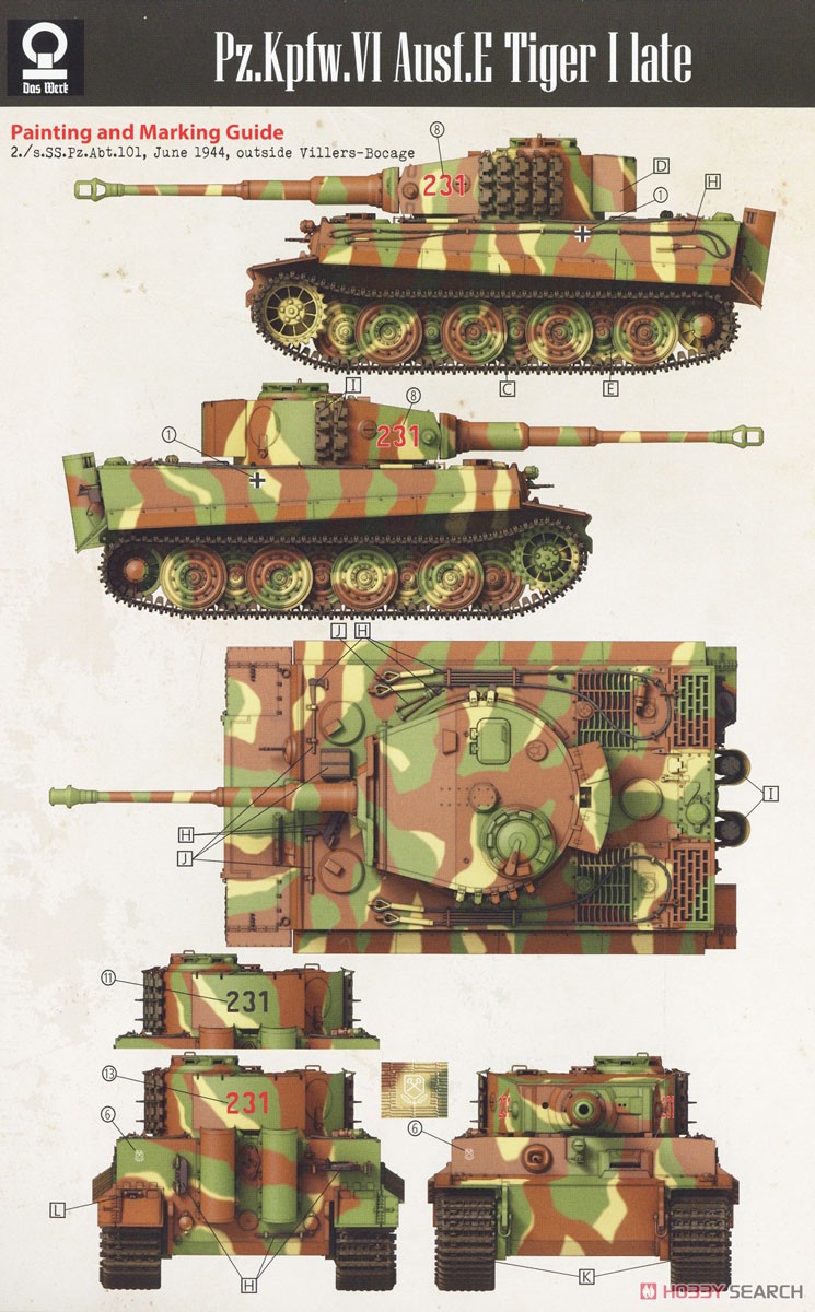 Pzkpfwg. VI Tiger I Late (Plastic model) Color3