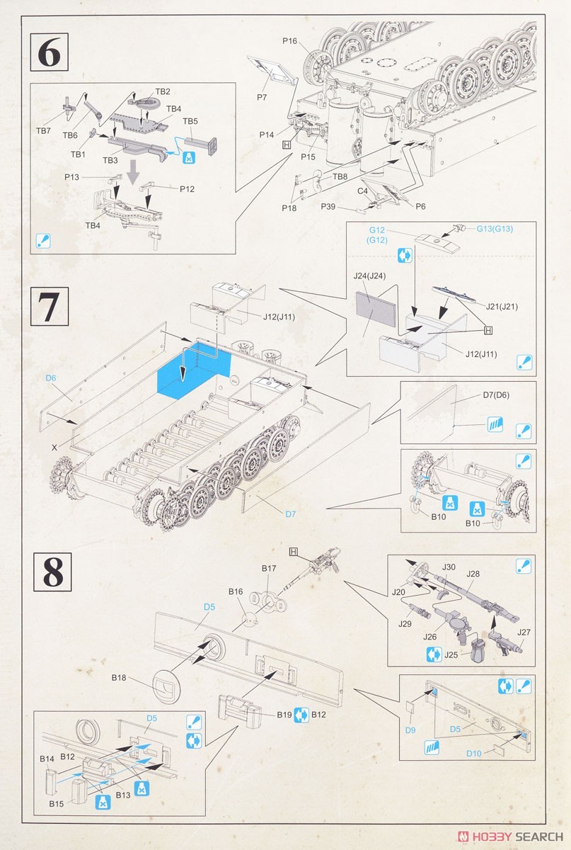 Pzkpfwg. VI Tiger I Late (Plastic model) Assembly guide3