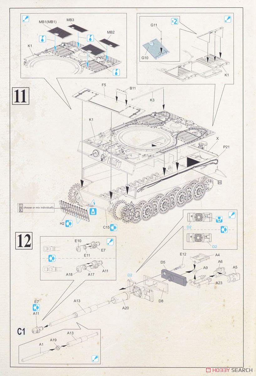 Pzkpfwg. VI Tiger I Late (Plastic model) Assembly guide5