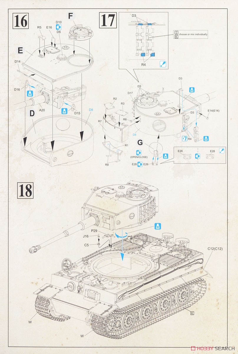 Pzkpfwg. VI Tiger I Late (Plastic model) Assembly guide7