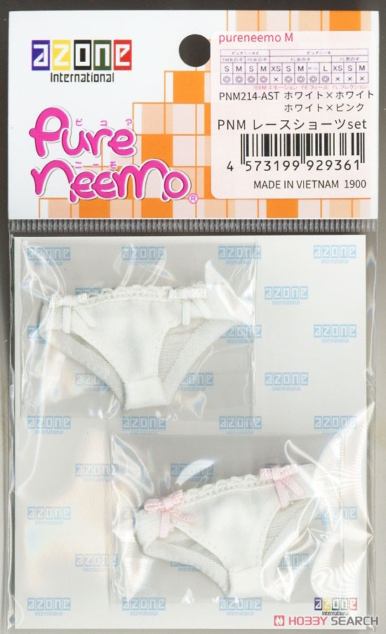 PNM Lace Shorts Set (White x White / White x Pink) (Fashion Doll) Item picture2