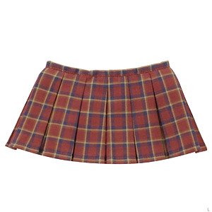 AZO2 Checkbox Pleated Skirt (Red Check) (Fashion Doll)