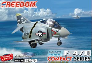 Compact Series:U.S.Navy F4-J PhatomII VF-84 Jolly Rogers (Plastic model)