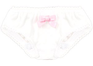 45 Ribon Lace Shorts (Pastel Pink x White) (Fashion Doll)