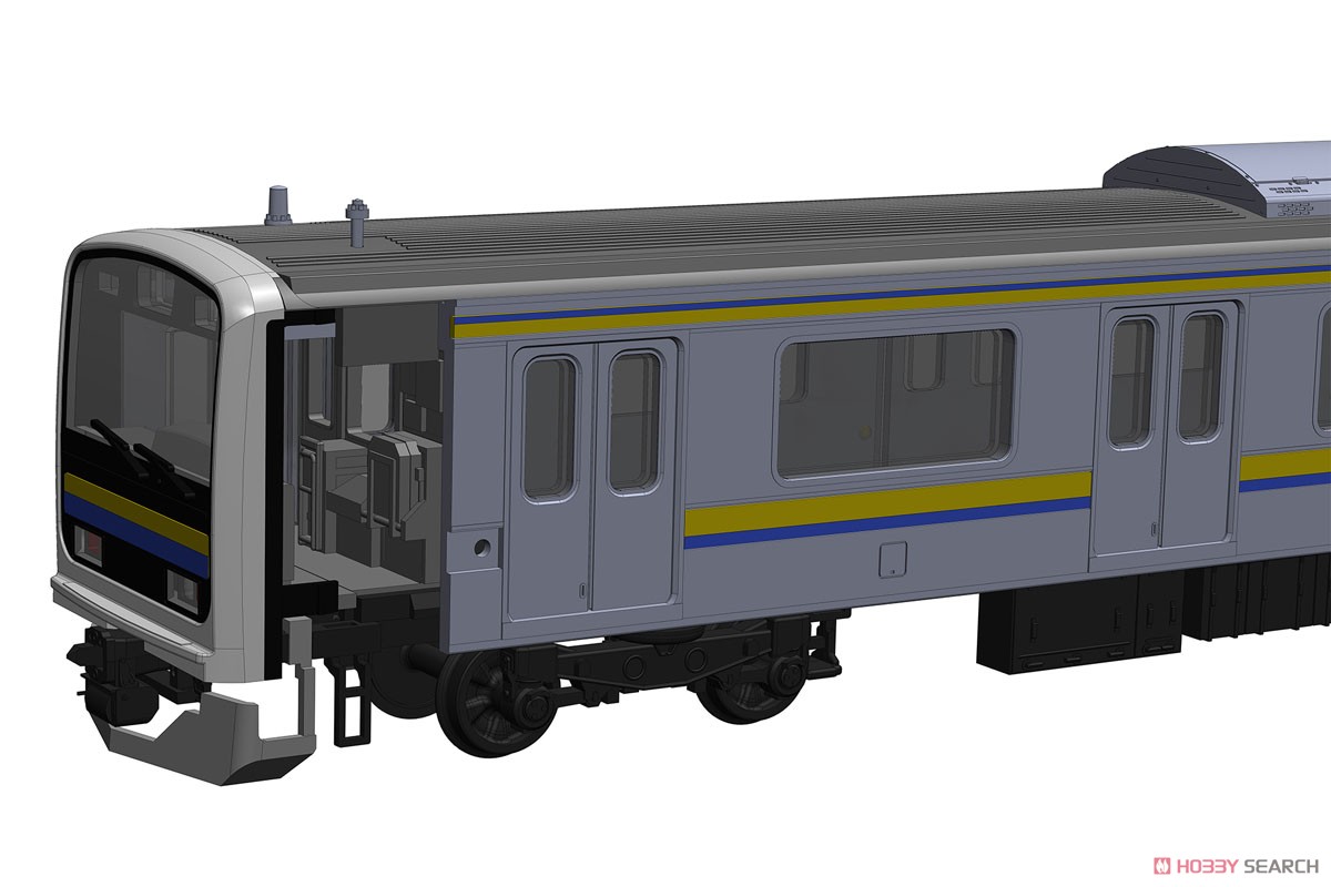 1/80(HO) J.R. East Series 209 Style (Boso Color) KUHA209, KUHA208 Kit (2-Car Unassembled Kit) (Model Train) Other picture9