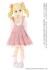 Ribbon Lace Short Socks (White x Pink) (Fashion Doll) その他の画像1 Thumbnail