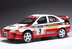 三菱 ランサー RS Evolution V 1998年RACラリー 優勝 #2 R.Burns/R.Reid (ミニカー)