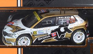 シュコダ ファビア Rally2 EVO 2021年モンツァラリー WRC2 優勝 #20 A.Mikkelsen/P.Hall (ミニカー)