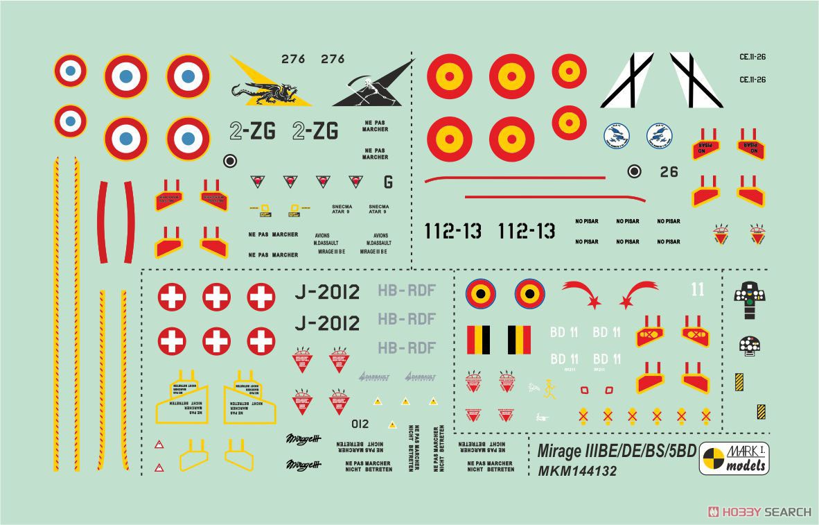 Mirage IIIBE/DE/DS/5BD Two-seater `European Service` (Plastic model) Other picture3