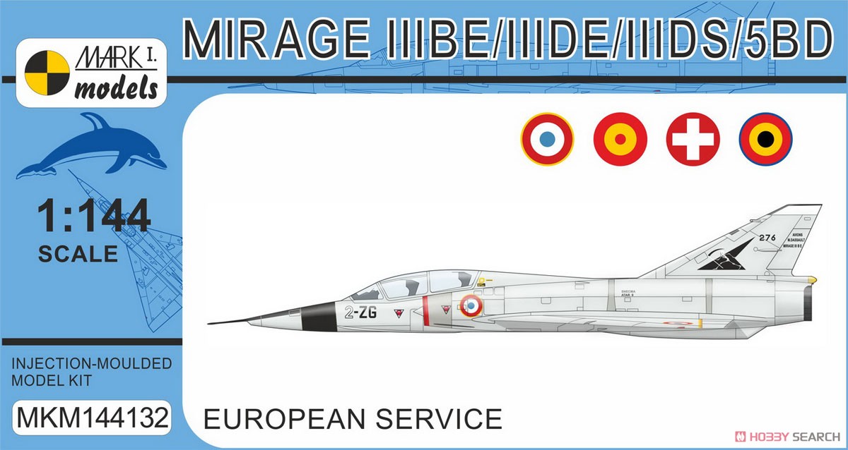 Mirage IIIBE/DE/DS/5BD Two-seater `European Service` (Plastic model) Package1