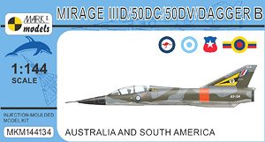 Mirage IIID/50DC/50DV/Dagger B Two-seater `Australia & South America` (Plastic model)