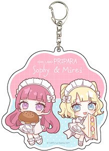 Big Acrylic Key Ring [Idol Land PriPara] 03 Mirei & Sophy Bakery Ver. (Mini Chara) (Anime Toy)